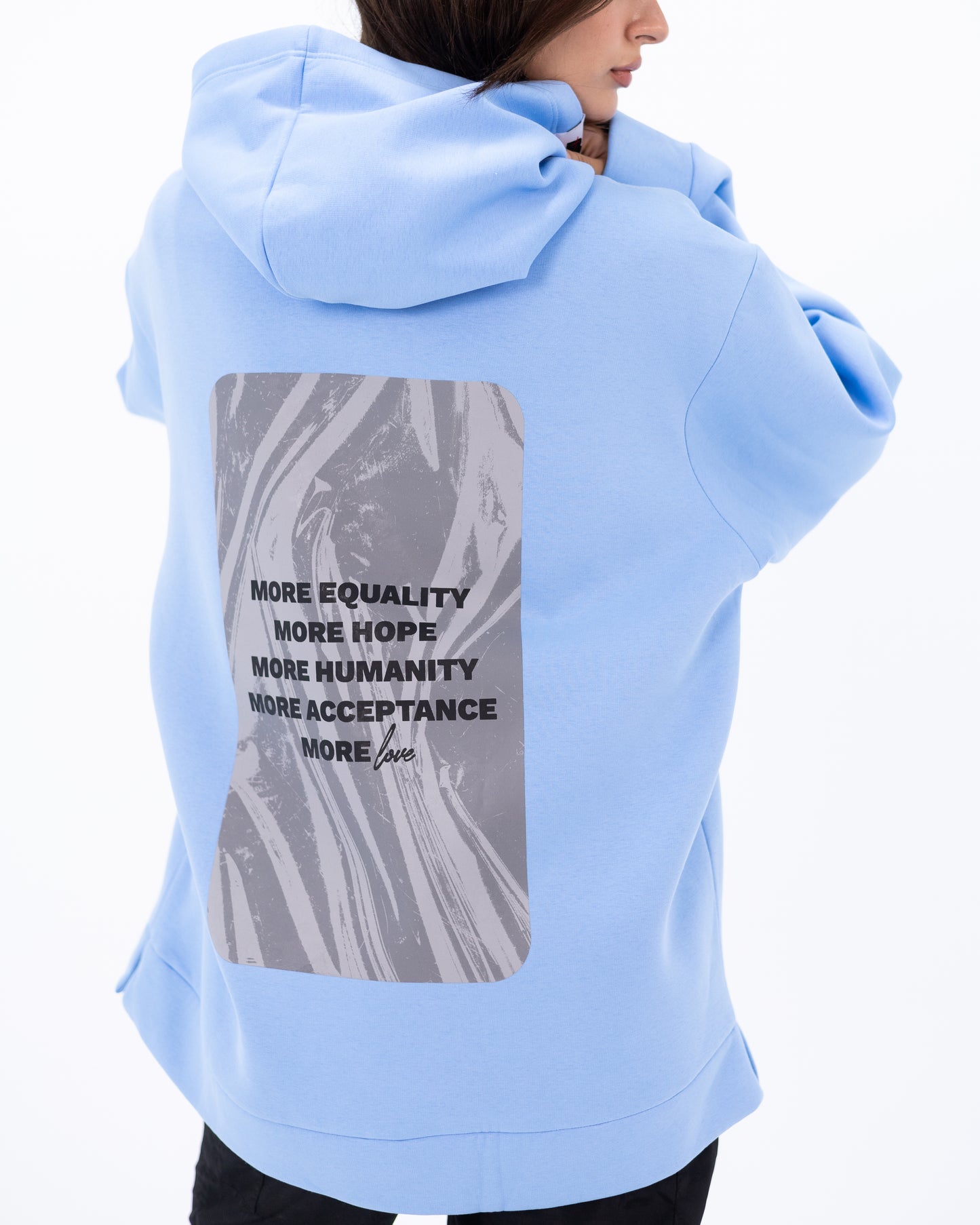 Oversized Light Blue Hoodie