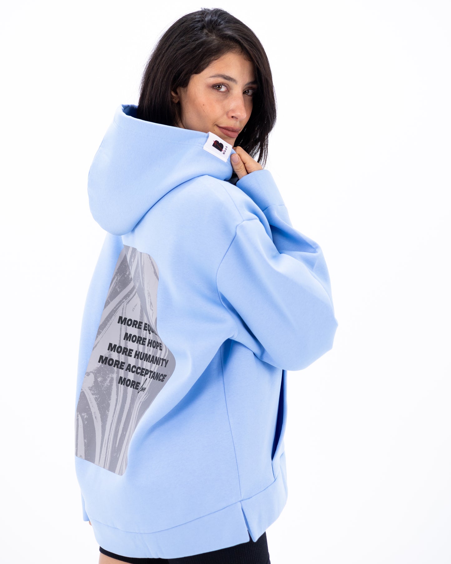 Oversized Light Blue Hoodie