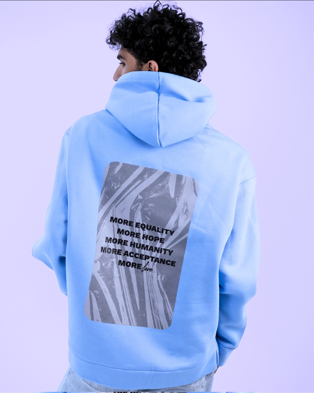 Oversized Light Blue Hoodie